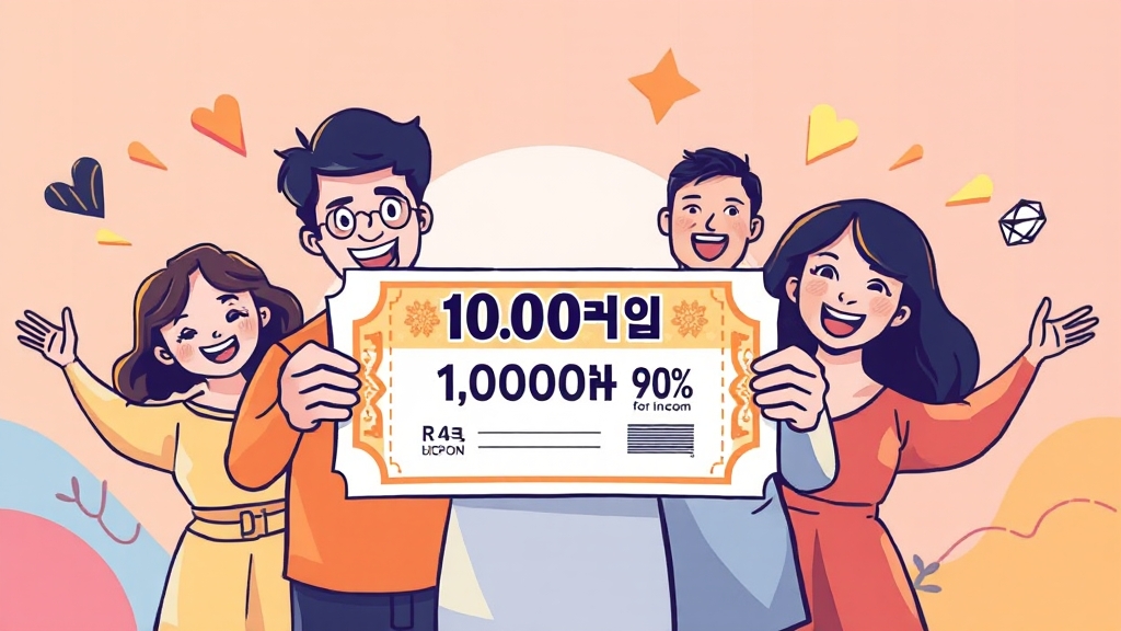 2차 소비쿠폰 대상 및 조건 (cartoon 스타일)