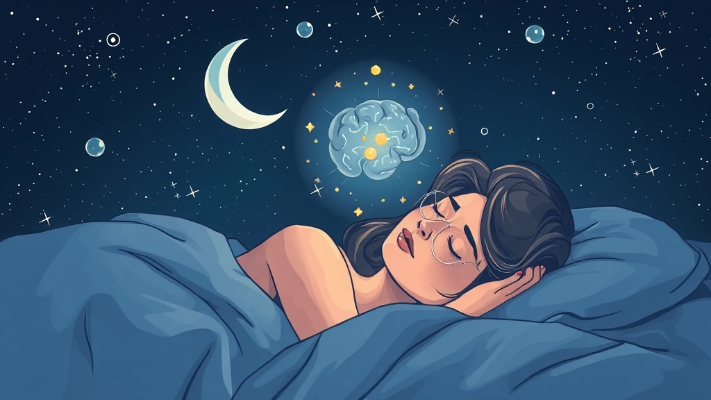 멜라토닌, 어떤 효능이 있을까요? (illustration 스타일)