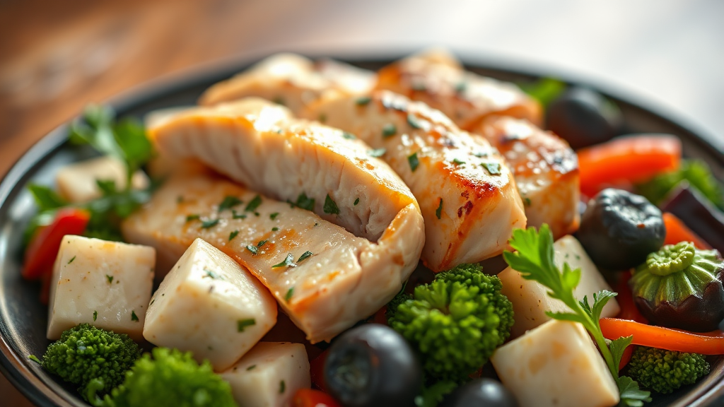 단백질 식단 시 주의사항 (realistic 스타일)