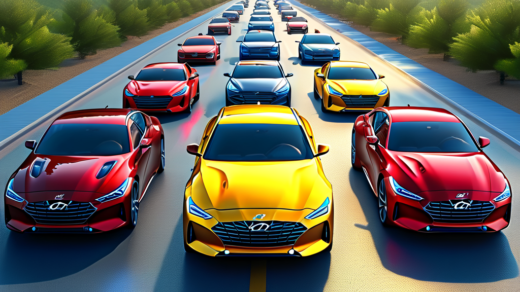 현대자동차 모델별 가격대 및 선택 가이드 (realistic 스타일)