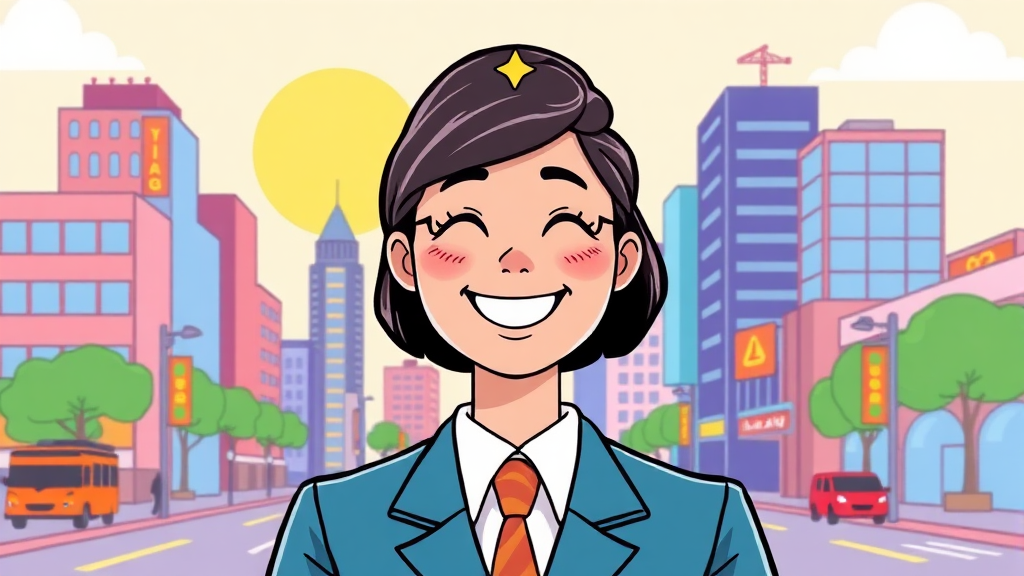 AI 주민비서, 기대 효과와 미래 전망 (cartoon 스타일)