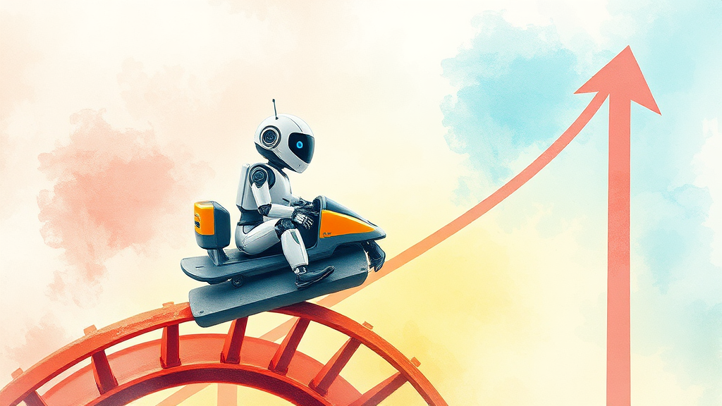 아이로보틱스 주가, 어떻게 움직였나? (watercolor 스타일)