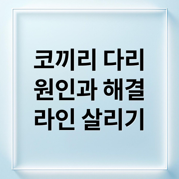 코끼리 다리
원인과 해결
라인 살리기 (코끼리 다리 탈출! 뭉친 종아리 알 풀고 매끈한 다리 라인 만드는 법)