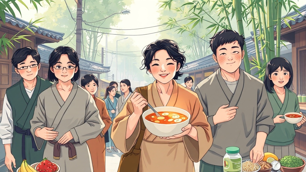초복의 의미와 유래, 보양식 섭취법 (illustration 스타일)