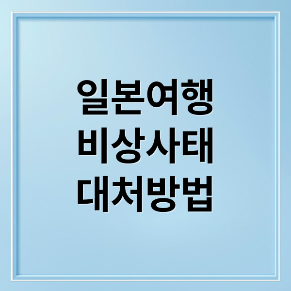일본여행
비상사태
대처방법 (일본 여행 비상사태 항공편 취소)