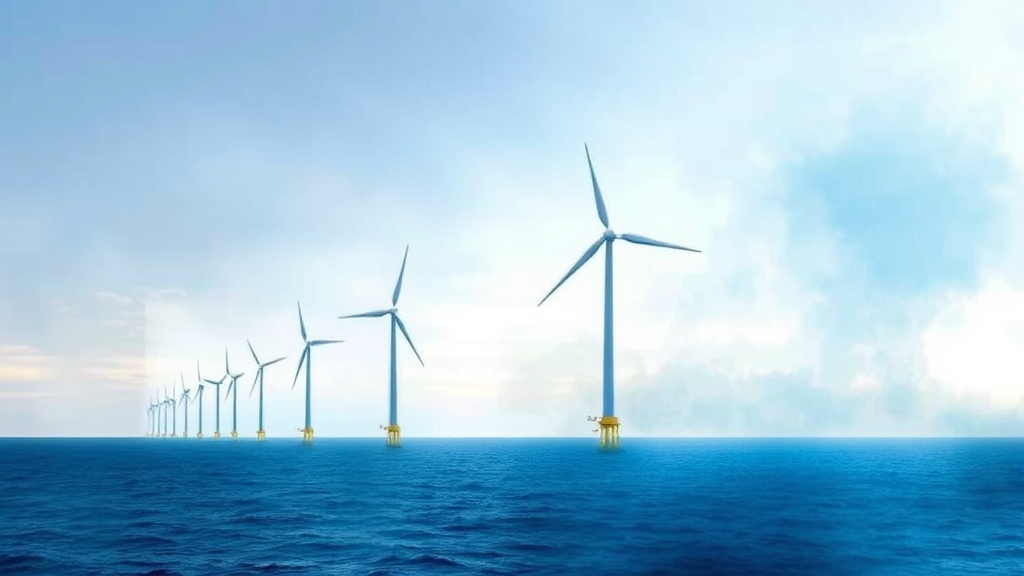 해상풍력 시장 동향과 씨에스윈드의 성장 전략 (watercolor 스타일)