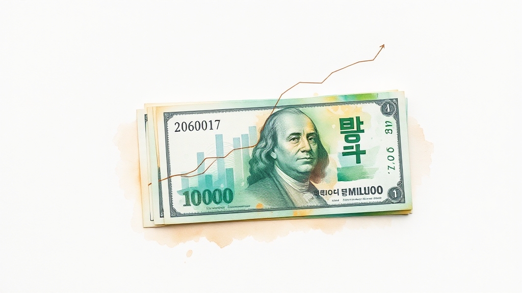 대출 한도와 금리는? (watercolor 스타일)