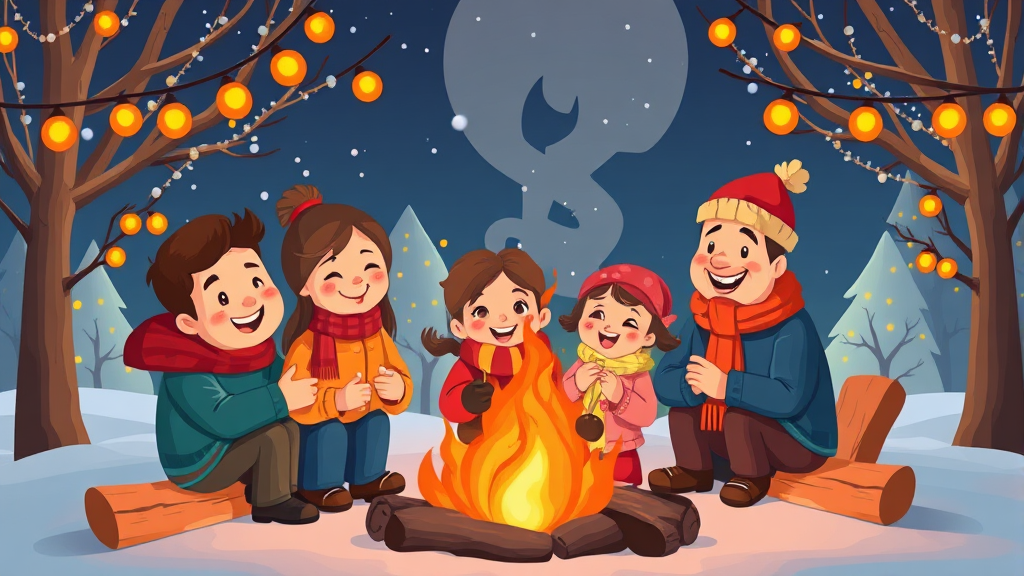 부대 행사 및 편의 시설 (cartoon 스타일)