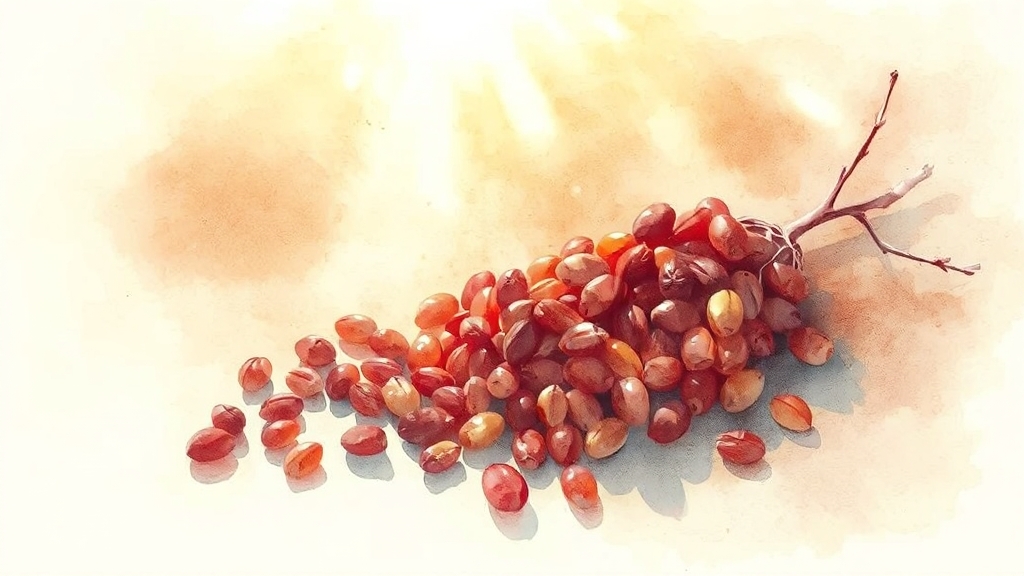 한의학에서 보는 팥: 몸의 균형을 잡아주는 약 (watercolor 스타일)