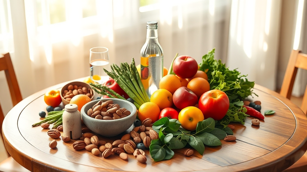 식단 관리의 중요성 (realistic 스타일)