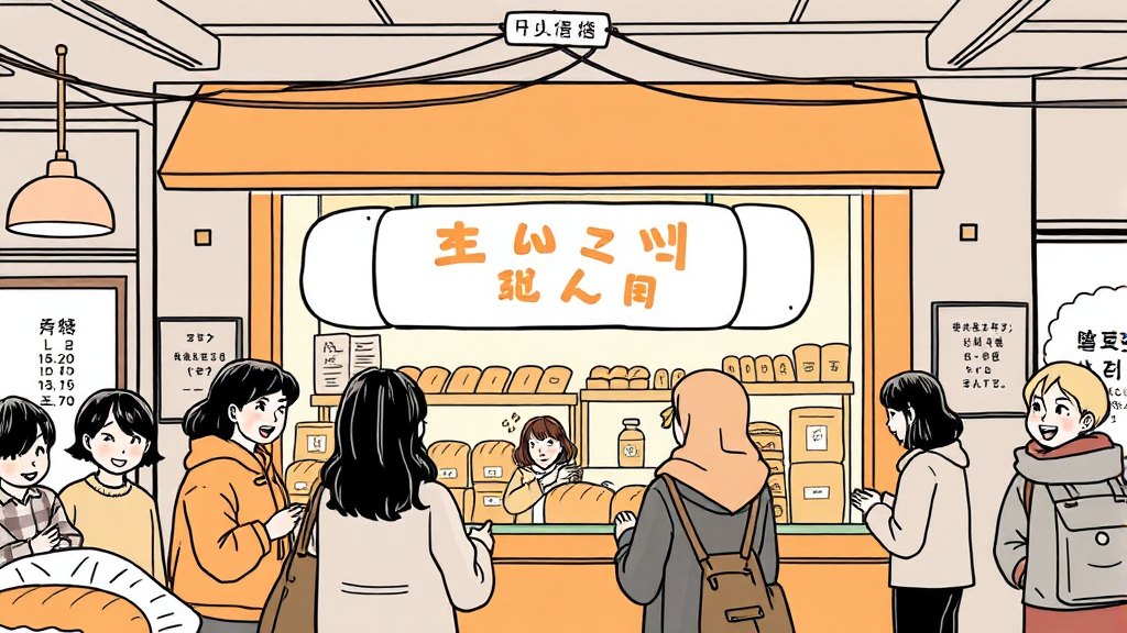 박뚜기 소금빵 팝업, 어디서 언제 만날 수 있나요? (illustration 스타일)