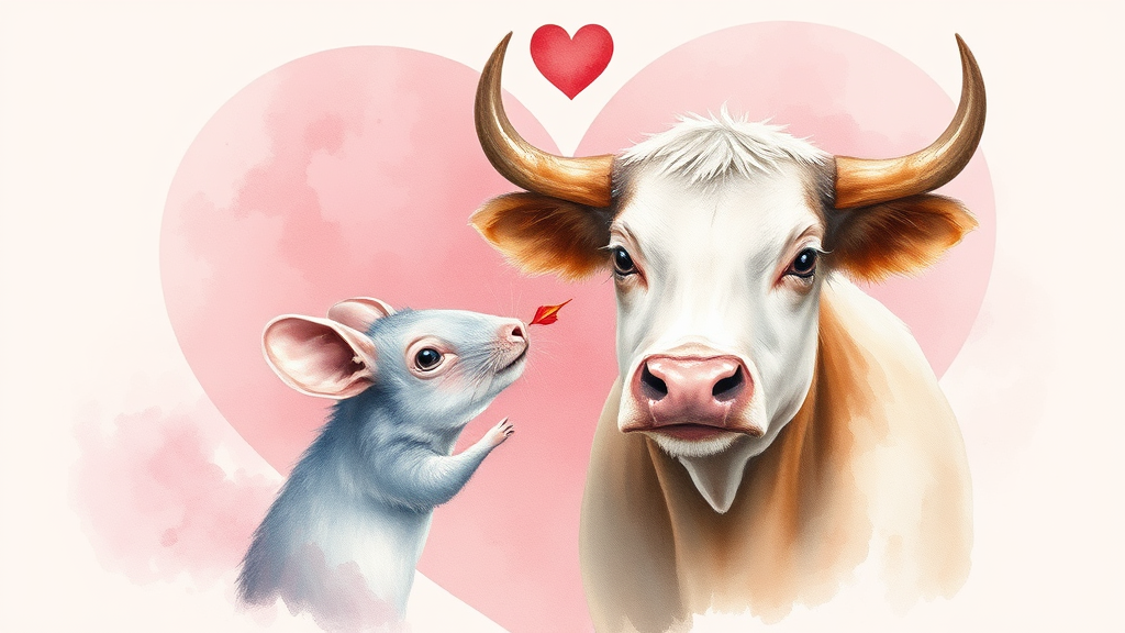 2026년 띠별 애정운 (watercolor 스타일)