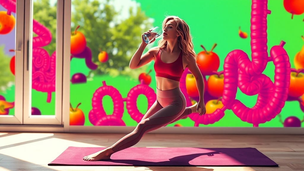 변비 탈출! 생활 습관 개선법 (popart 스타일)