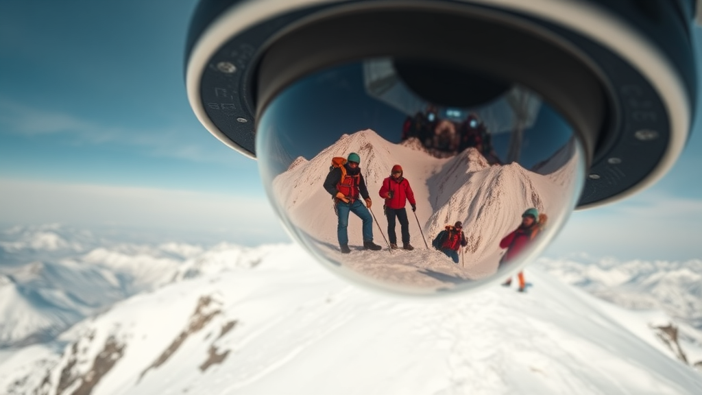 한라산 CCTV 위치 & 활용법 (realistic 스타일)