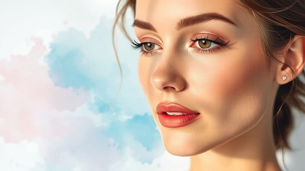 얼굴 윤곽 쉐딩 & 하이라이팅 (watercolor 스타일)