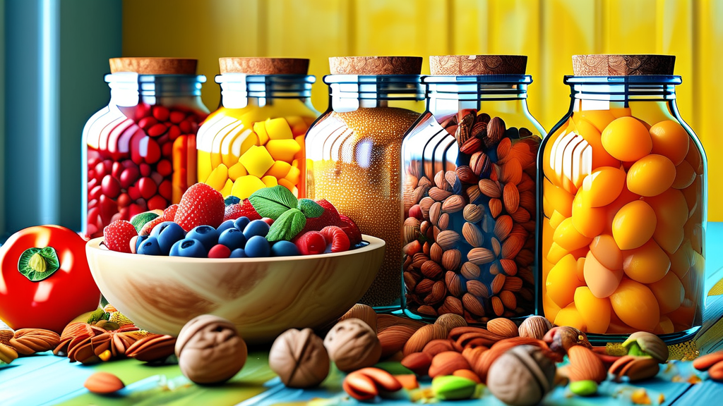 왜 단백질 견과류가 다이어트에 효과적일까? (realistic 스타일)