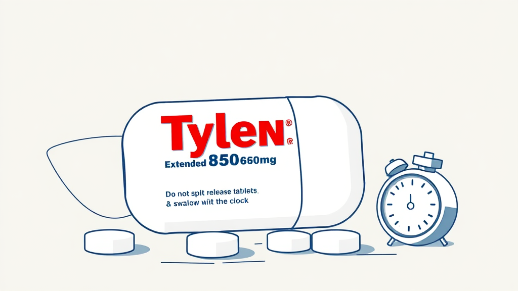 ER 650mg 복용법 및 용량 (illustration 스타일)