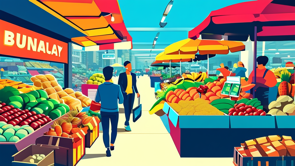 매력적인 상품 등록부터 구매까지, 번개장터 거래 A to Z (cartoon 스타일)