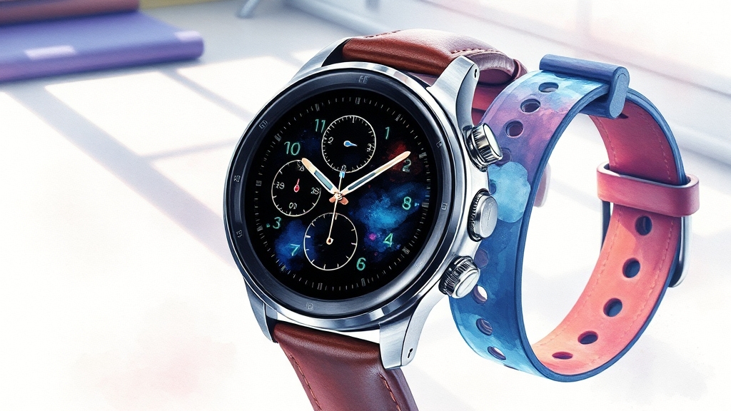 스트랩 활용: 일상 & 운동 (watercolor 스타일)