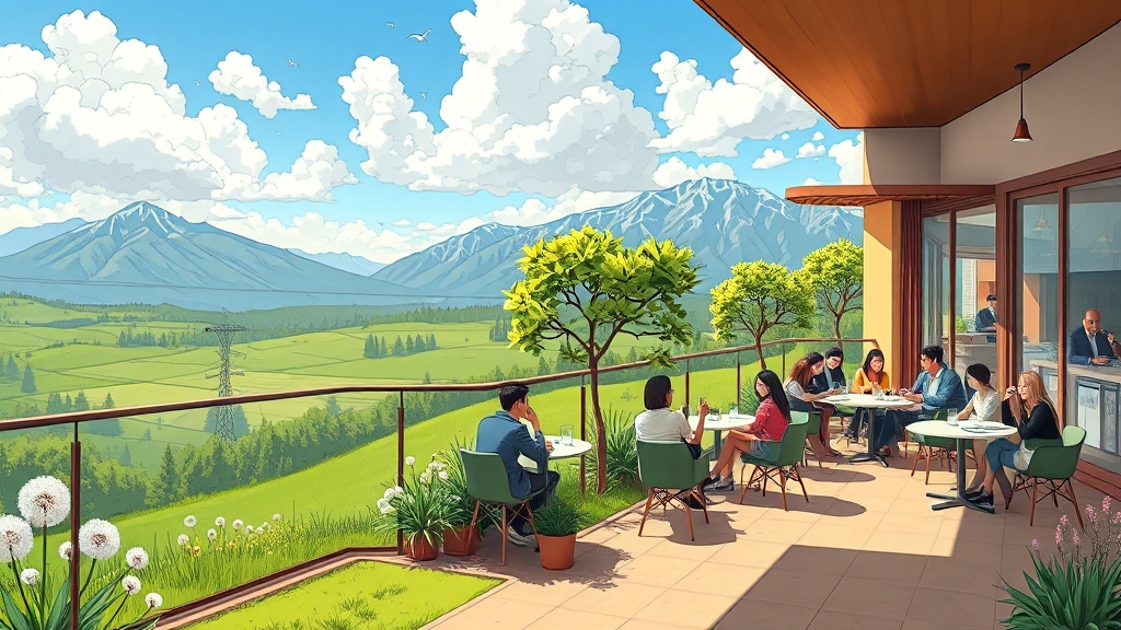 가평 맛집 및 카페 정보 (cartoon 스타일)