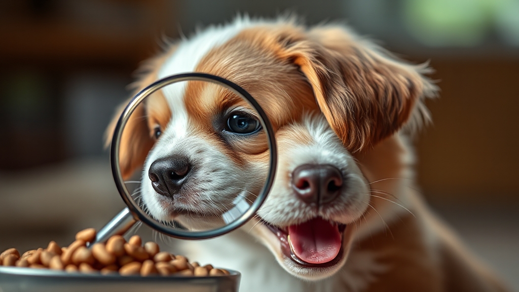 사료 선택 시 고려사항 (realistic 스타일)