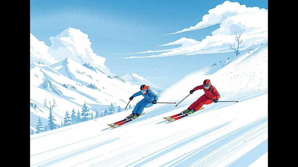 스키장별 특징 & 개장 예정일 (illustration 스타일)