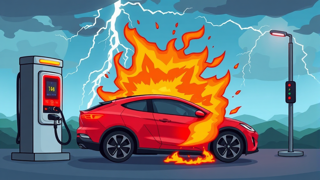 내연기관차 보험과 무엇이 다를까? (cartoon 스타일)