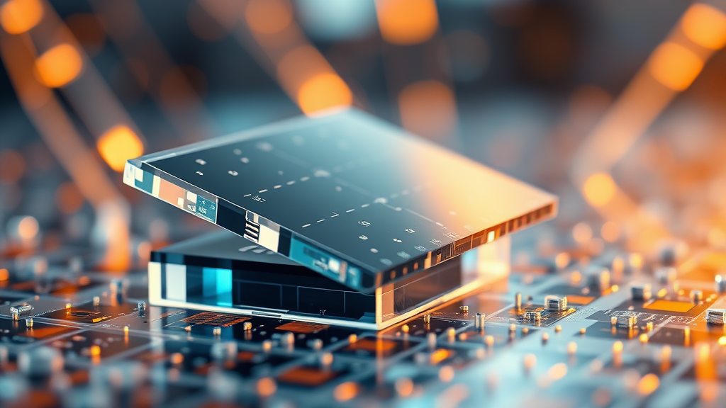 필옵틱스 AI 반도체 유리기판: TGV 기술력과 투자 전망 총정리 9 AI 반도체 유리기판 관련주 현황 및 전망 (realistic 스타일)