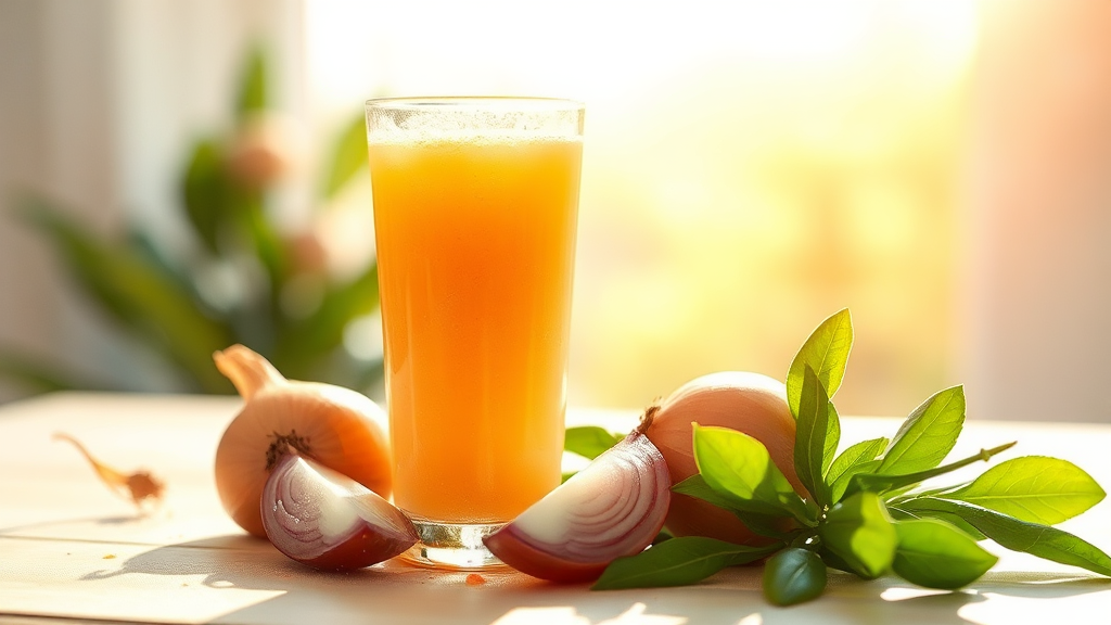 양파즙 복용 방법 (watercolor 스타일)