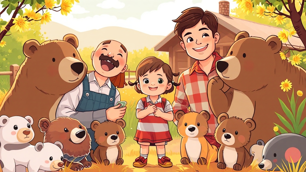 체험형 관광지, 가족과 함께 즐겨요 (cartoon 스타일)