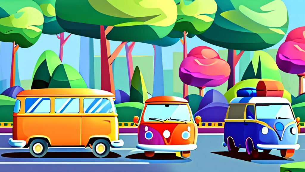 차량 5부제, 공영주차장 이용 시 꼭 알아야 할 예외 사항 (cartoon 스타일)