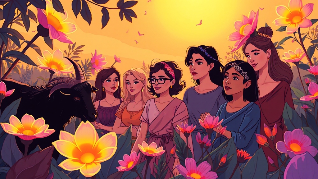 흑염소 진액, 갱년기에 좋을까? (cartoon 스타일)