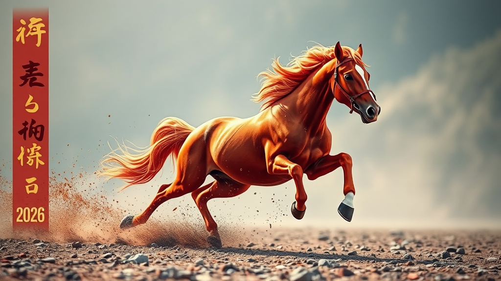 띠별 2026년 운세 (realistic 스타일)