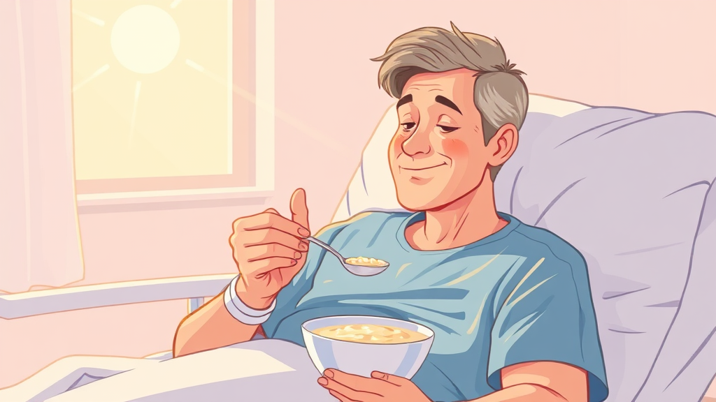 맹장염 수술 후 회복 관리 (illustration 스타일)