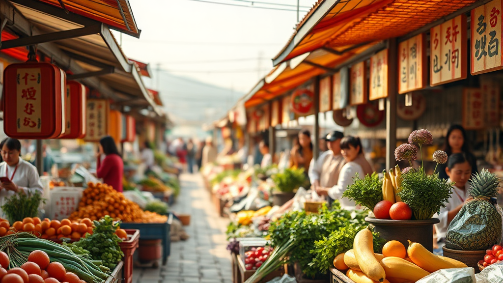 김장 관련 정부 지원 및 할인 정보 (realistic 스타일)