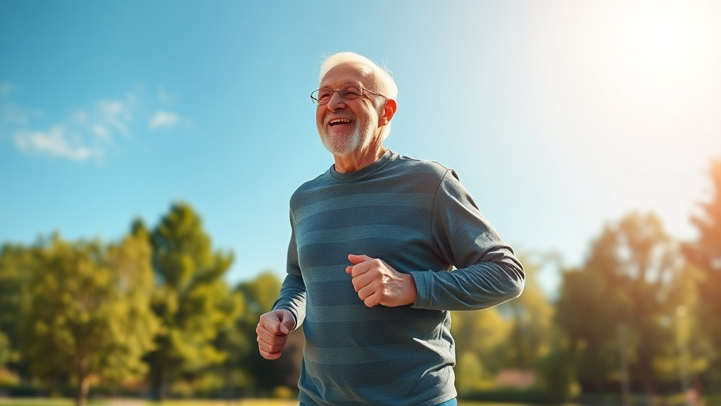 뇌 건강, 운동으로 활력 UP! (watercolor 스타일)