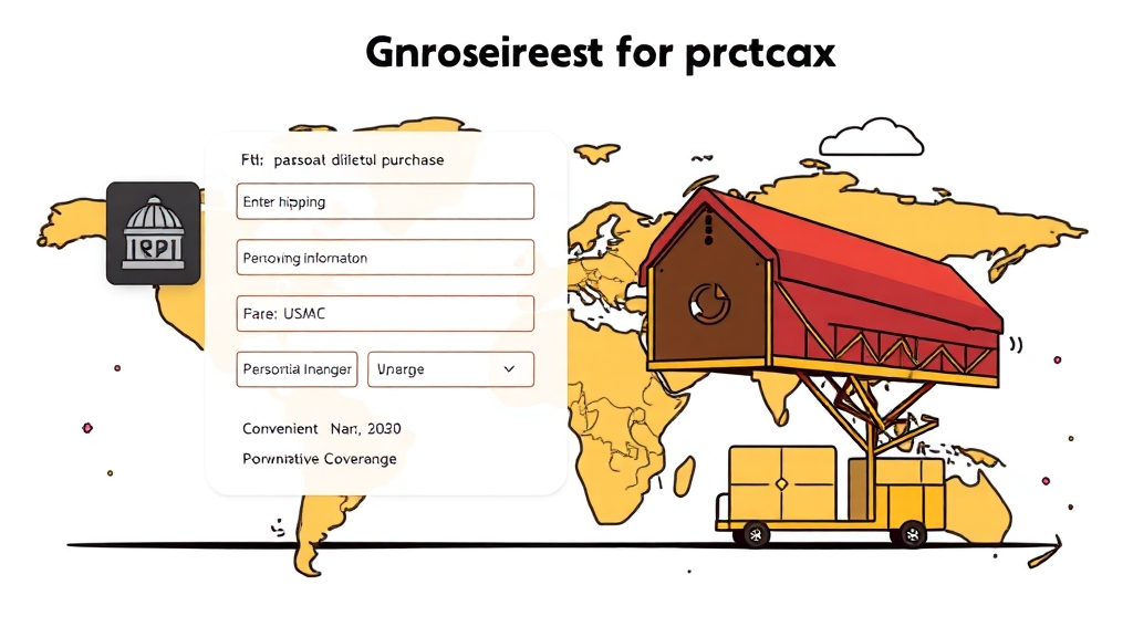 해외 직구 시 활용법 (cartoon 스타일)