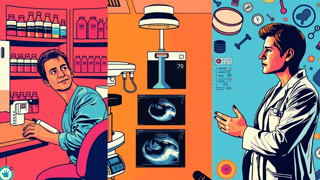 발기부전, 진단 방법과 과정 (popart 스타일)