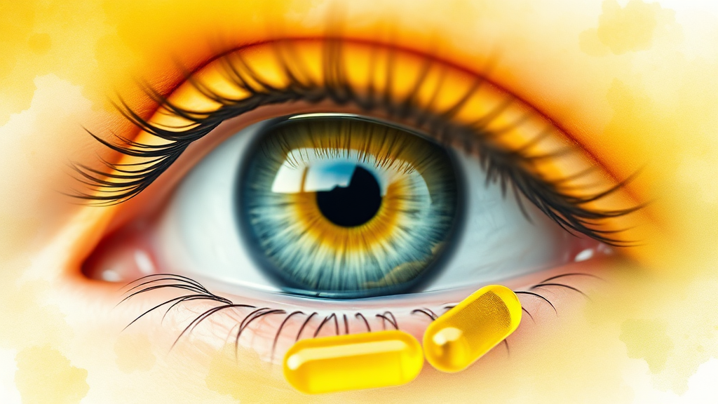 루테인/지아잔틴, 얼마나 섭취해야 할까요? (watercolor 스타일)