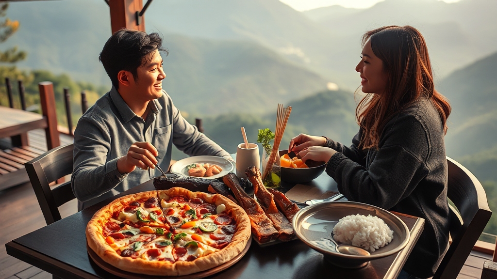 가성비 맛집: 무등산식당 커플세트 (realistic 스타일)