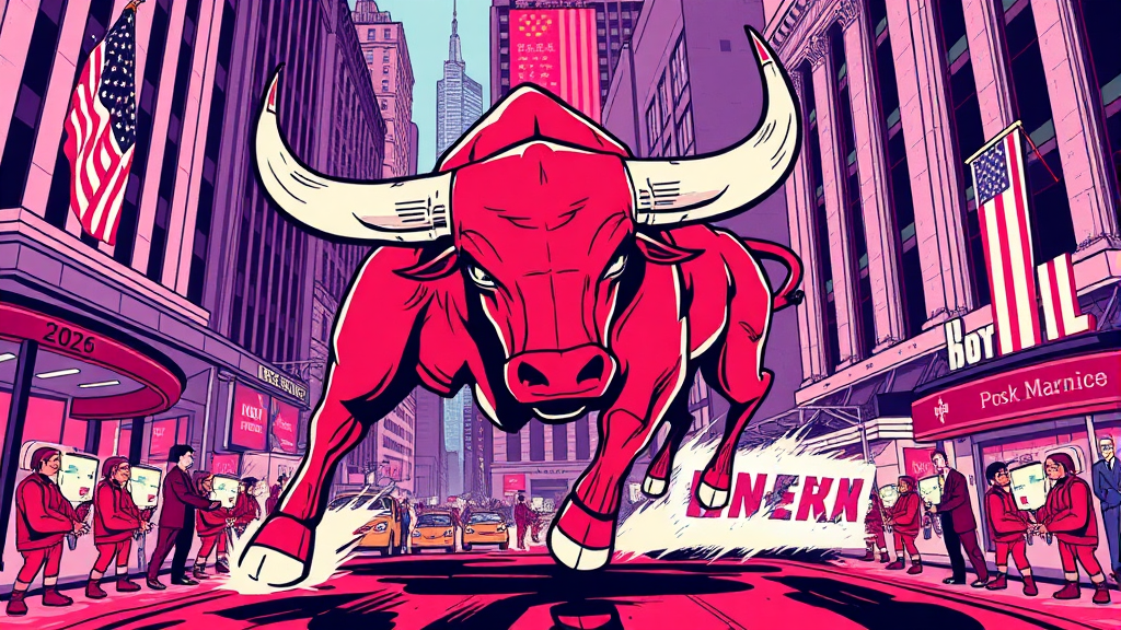 증시 전망 및 투자 전략 (illustration 스타일)