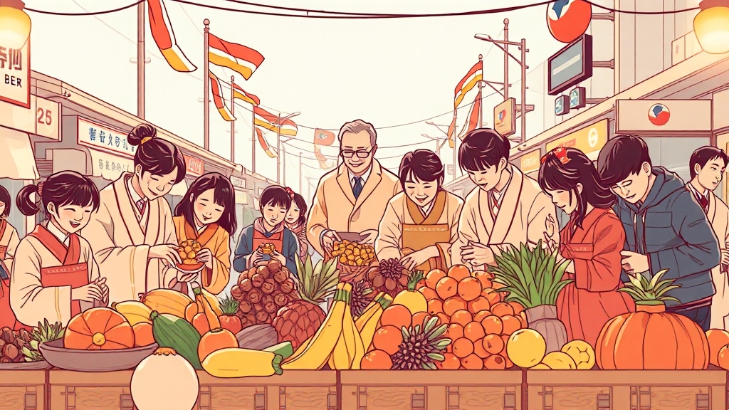 정부의 물가 안정 노력! (illustration 스타일)