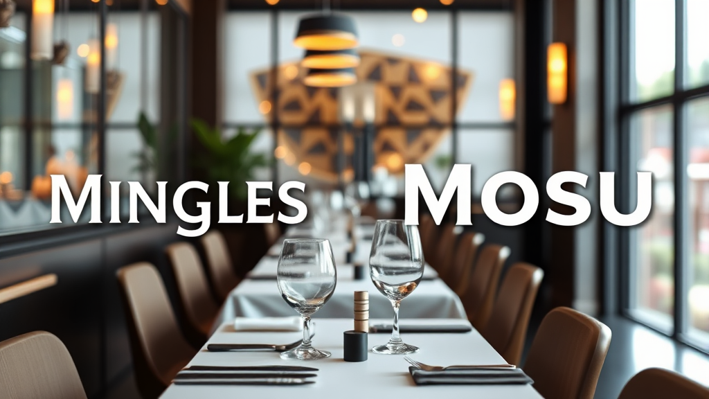 밍글스 vs 모수: 두 미슐랭 레스토랑 비교 분석 (realistic 스타일)