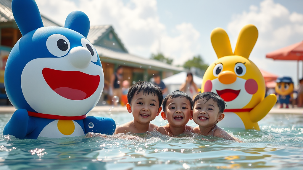 아이와 함께! 시설 및 놀이 탐방 (realistic 스타일)