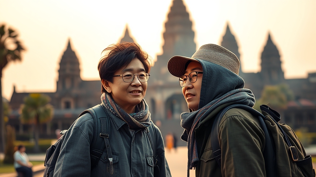 캄보디아 여행 시 유용한 연락처 (realistic 스타일)