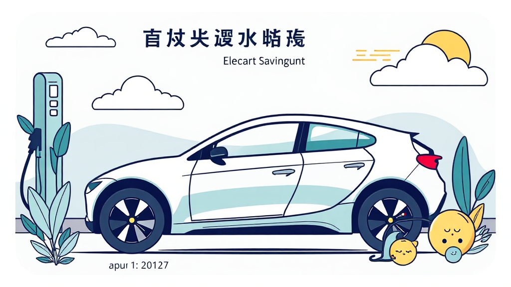 전기차 카드, 충전 요금 할인 혜택 꼼꼼히 살펴보기 (illustration 스타일)