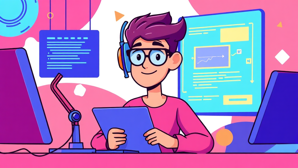 바이브 코딩, 미래 개발자를 위한 필수 역량 (cartoon 스타일)