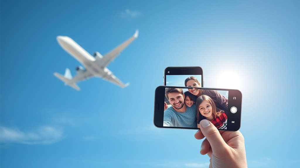 앱으로 간편하게 가족 등록하기 (realistic 스타일)