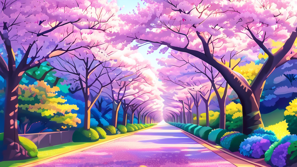 2026년 경주 벚꽃 개화 및 만개 시기 예상 (cartoon 스타일)