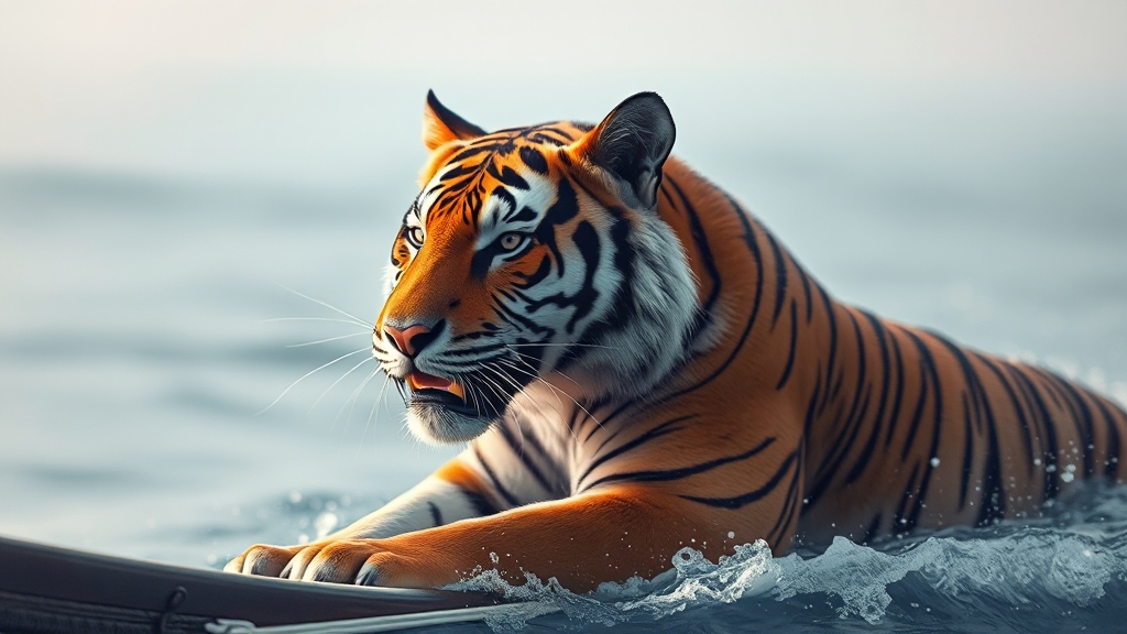 2025년 호랑이띠 운세 (realistic 스타일)